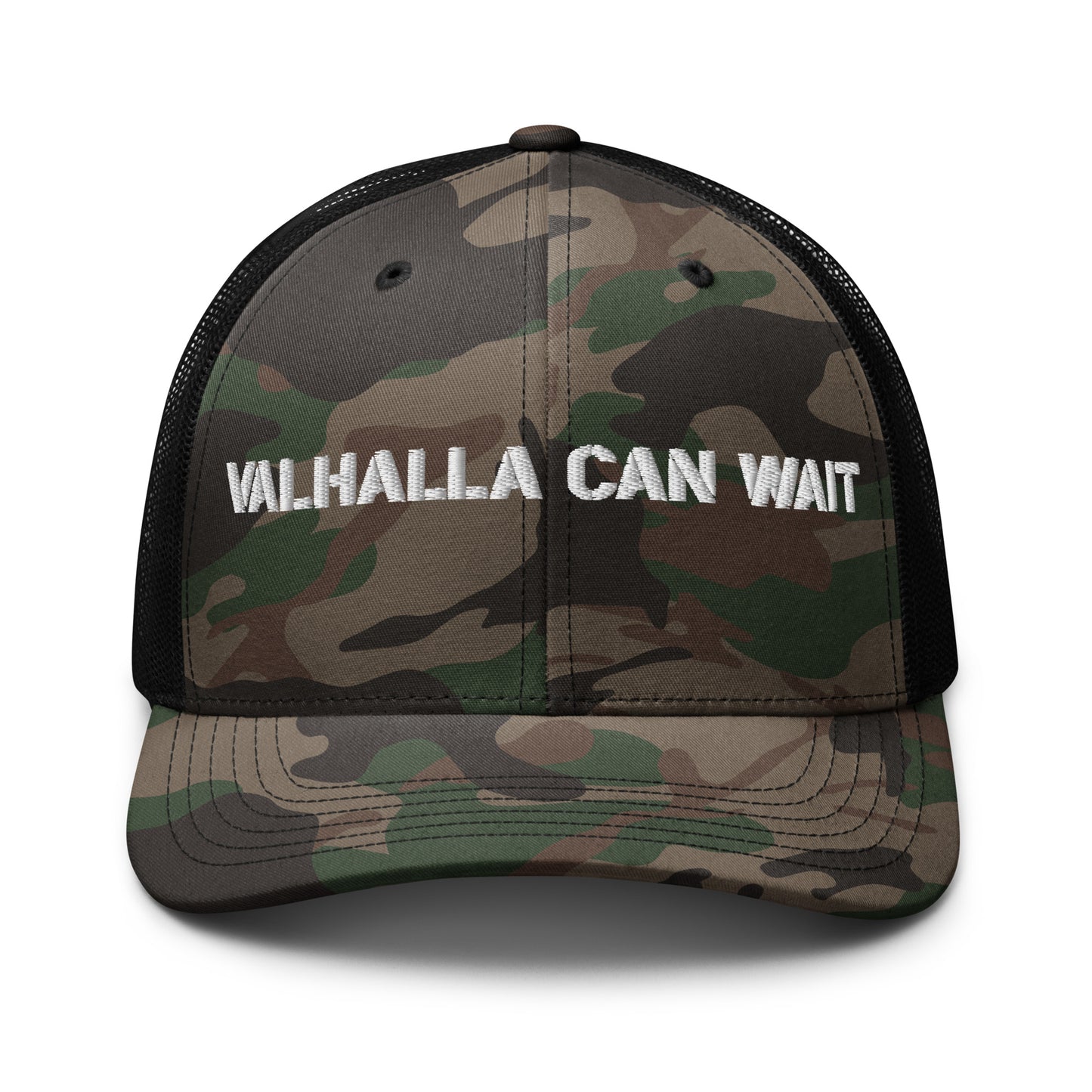 Valhalla Can Wait trucker hat