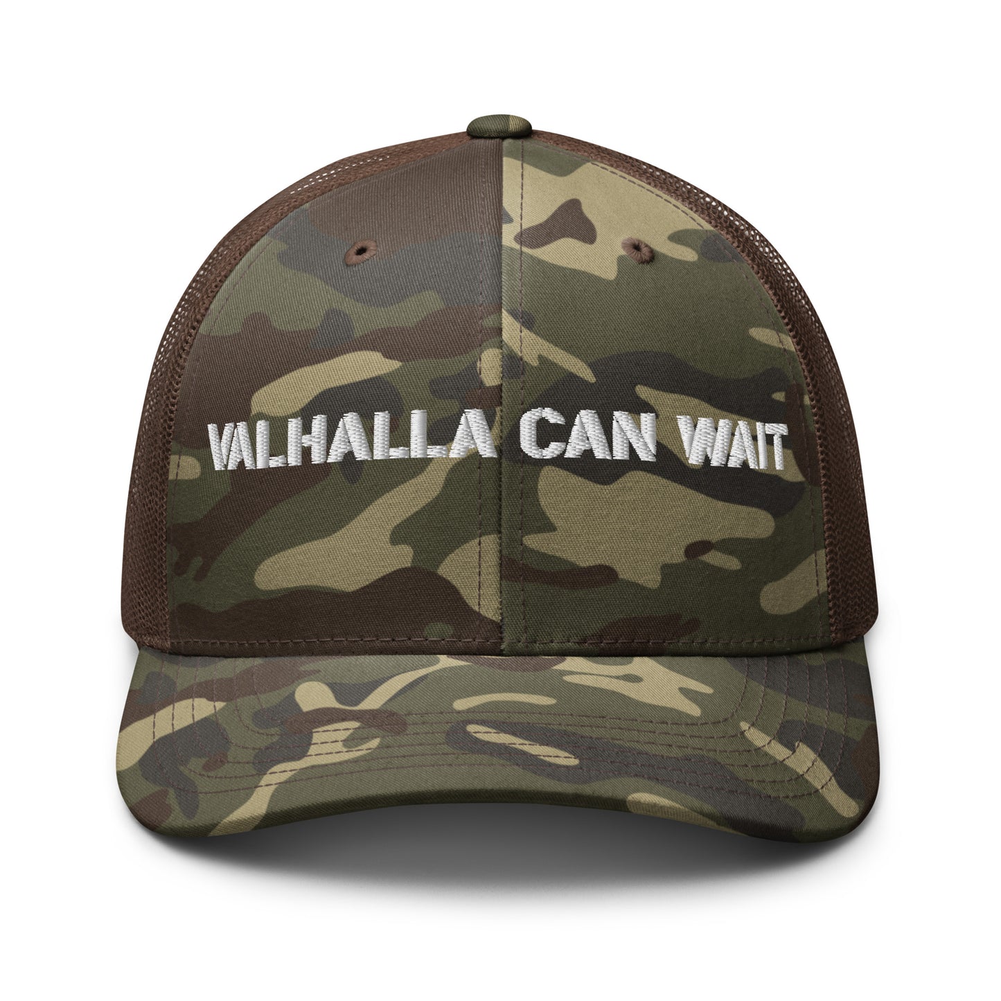 Valhalla Can Wait trucker hat