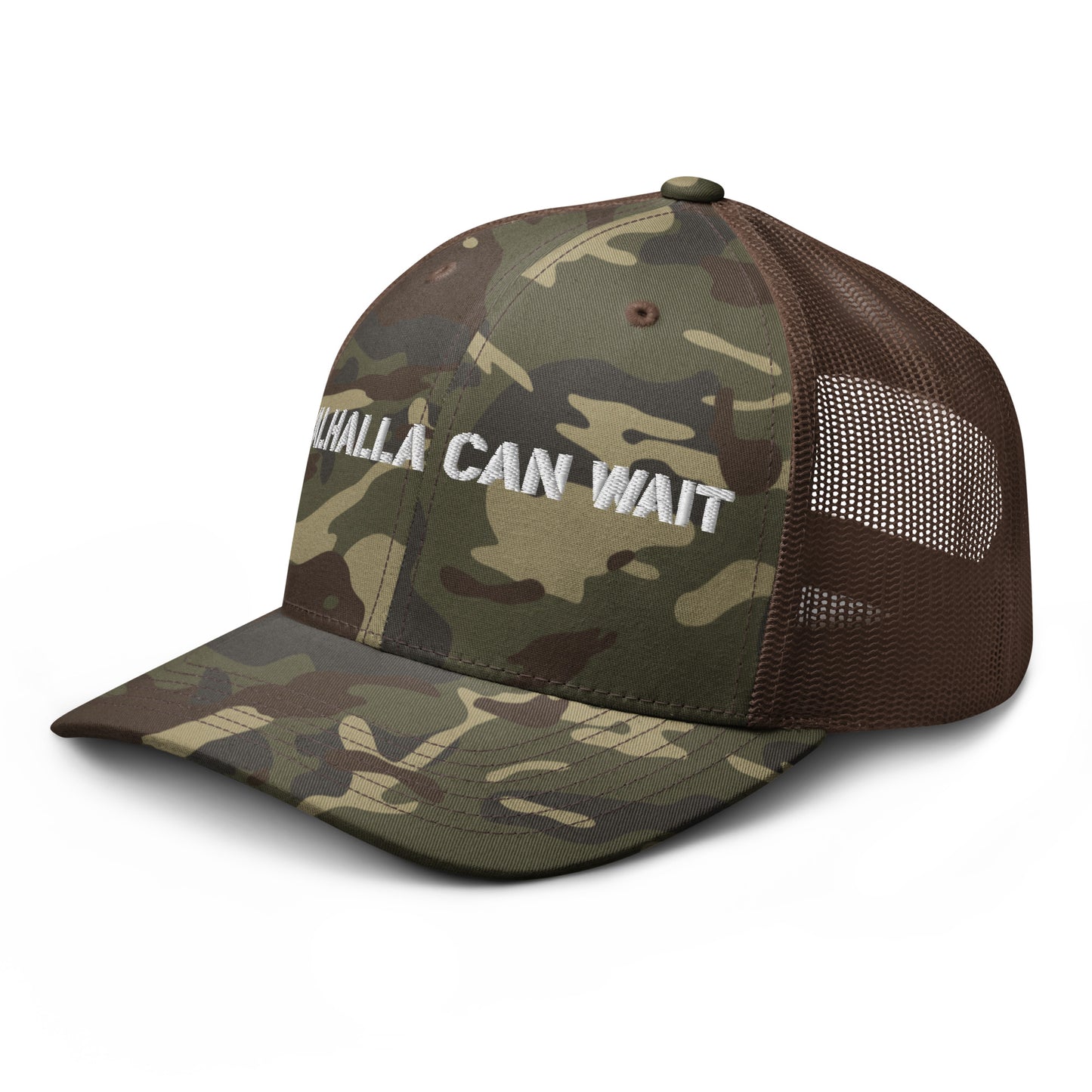 Valhalla Can Wait trucker hat