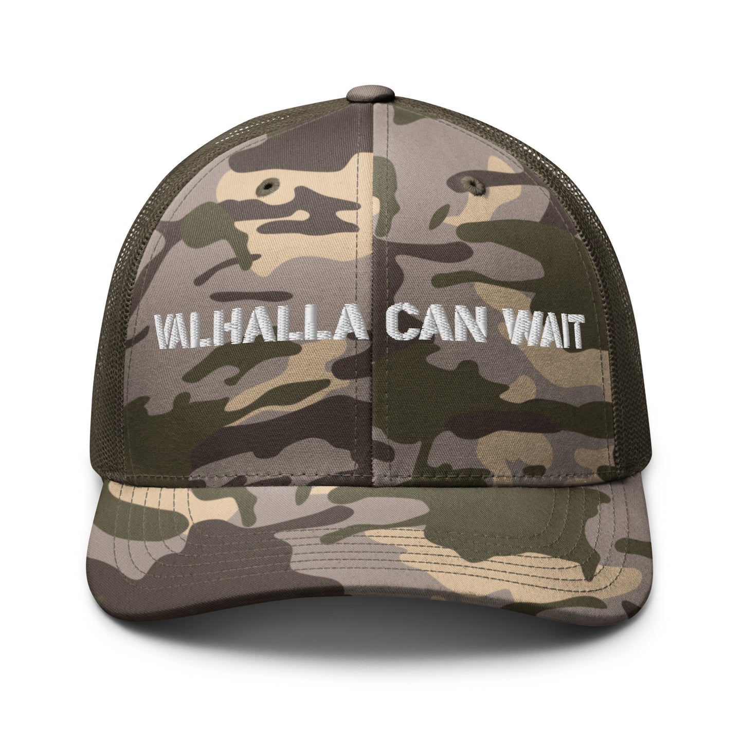 Valhalla Can Wait trucker hat