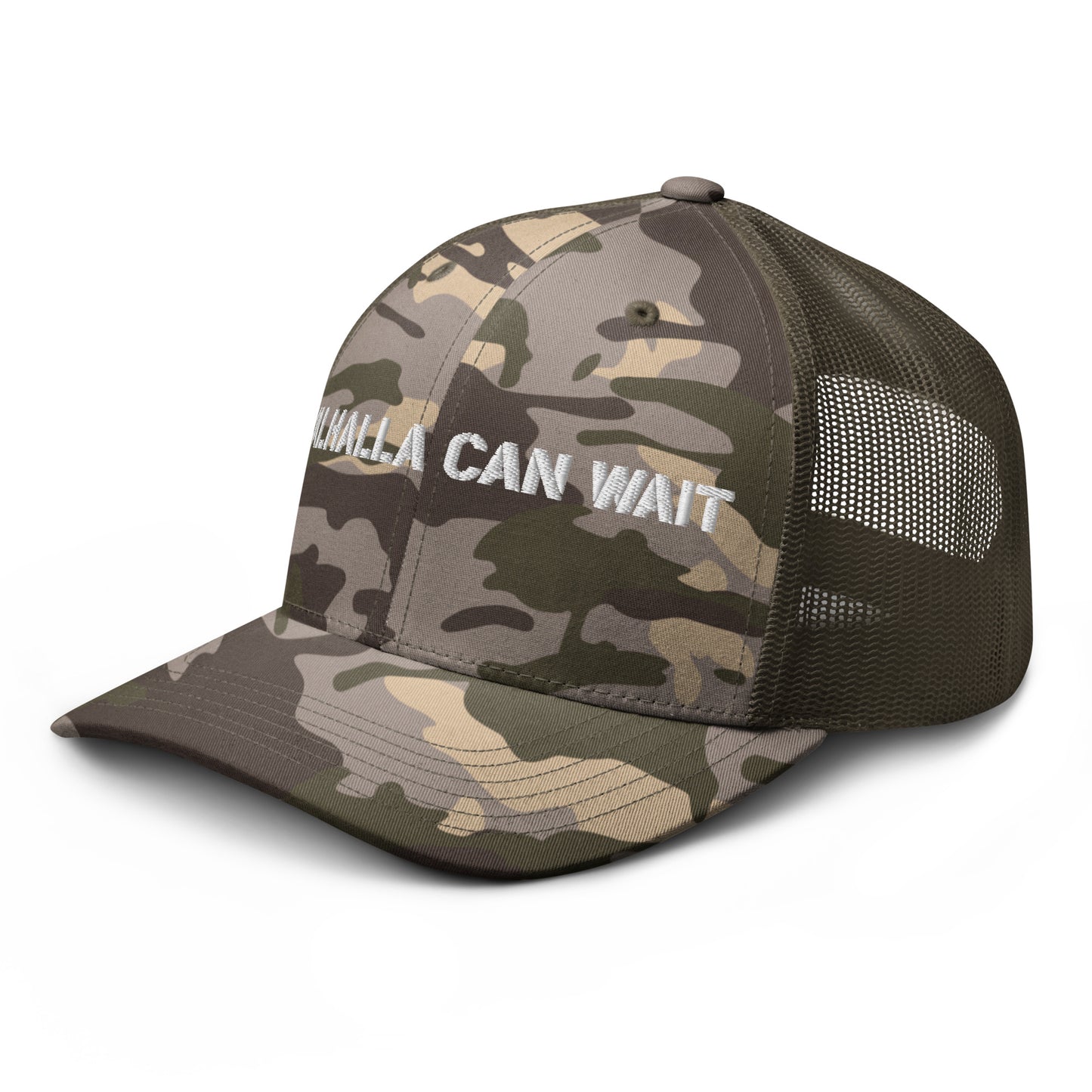 Valhalla Can Wait trucker hat