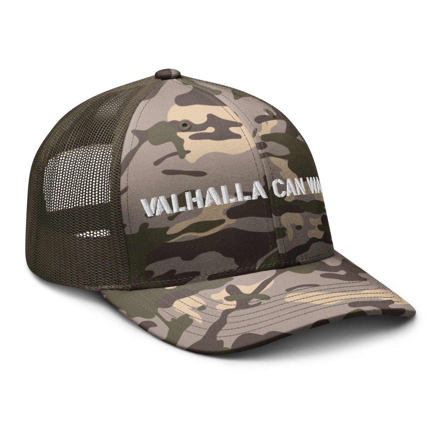 Valhalla Can Wait trucker hat