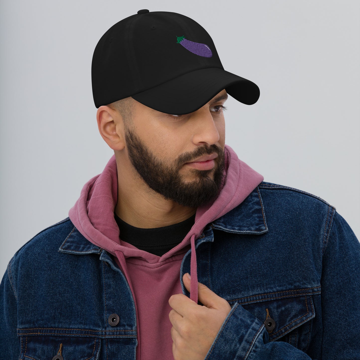 Eggplant hat