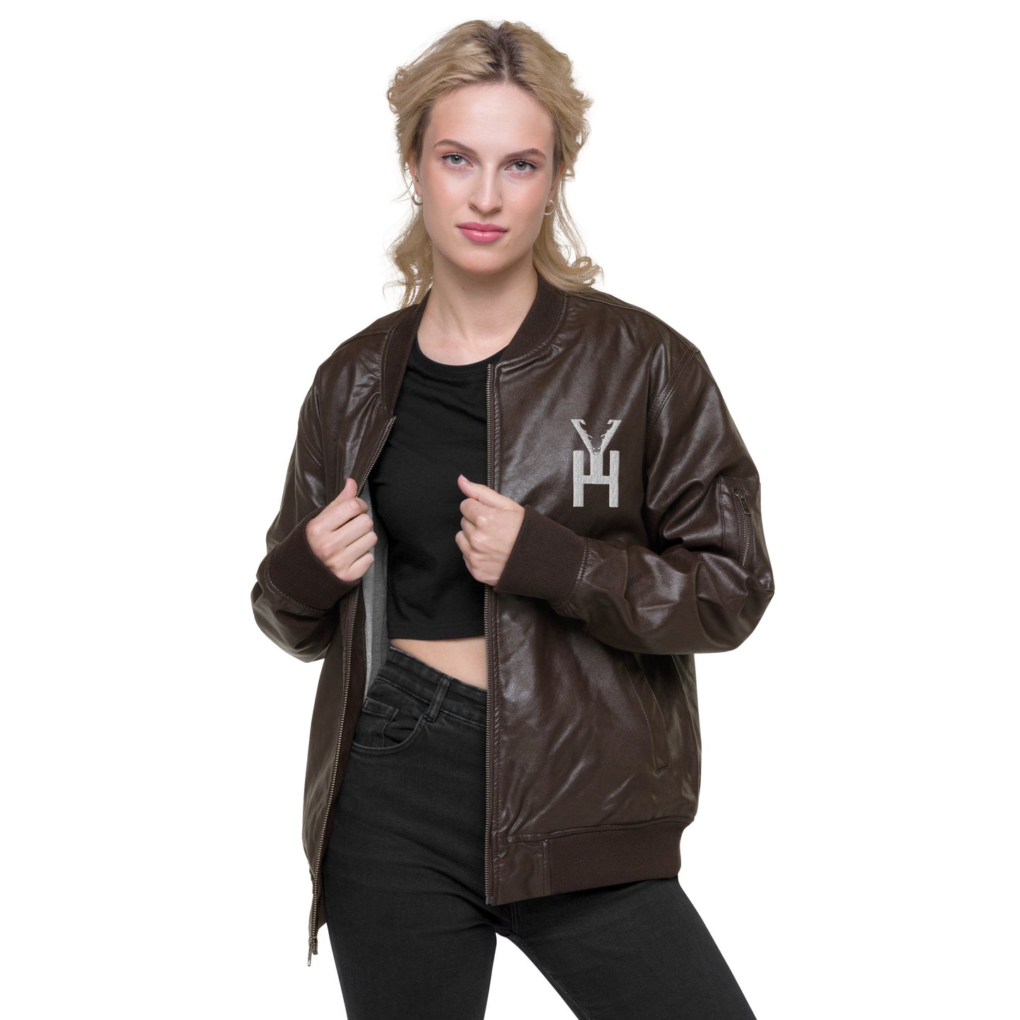 Y'allhalla Leather Bomber Jacket