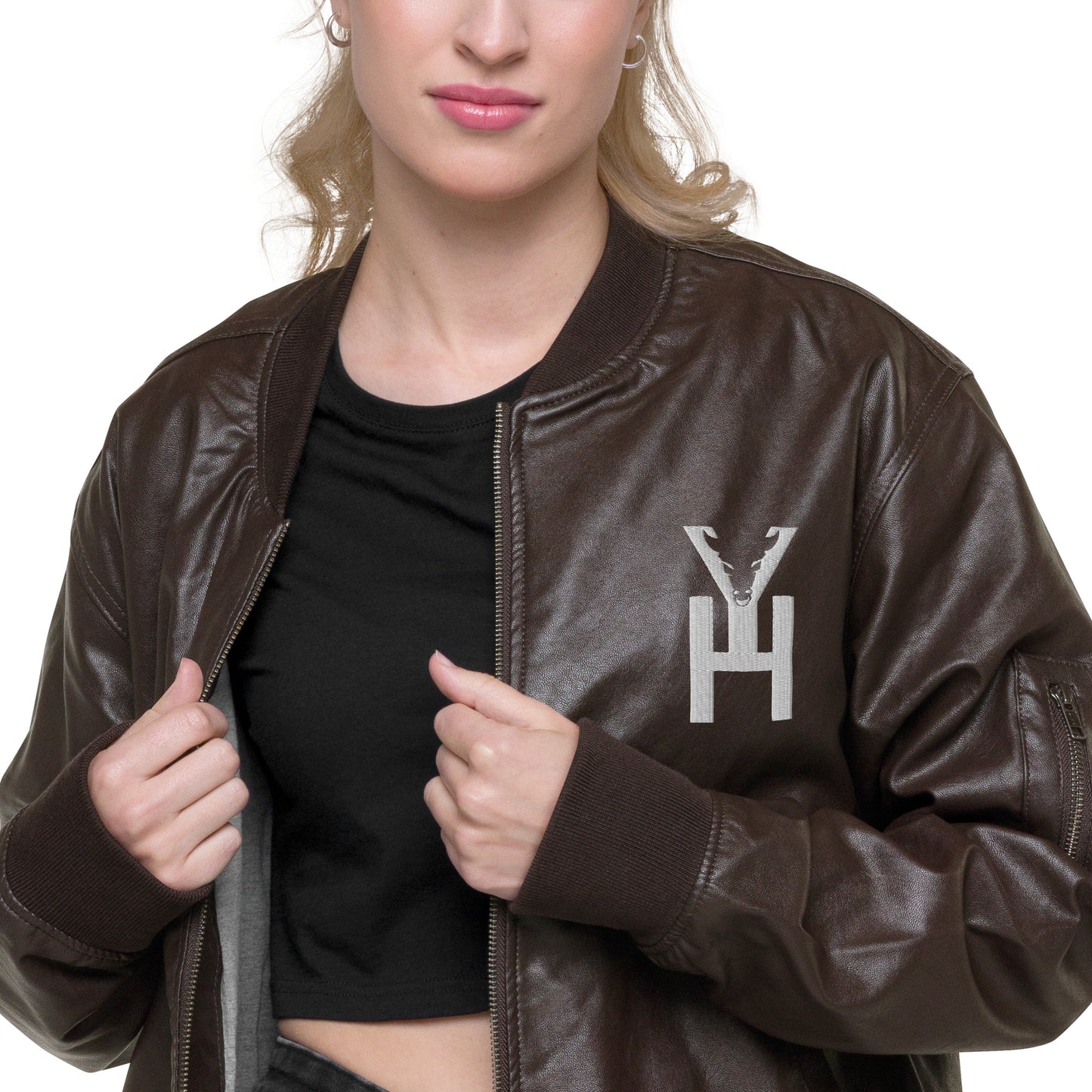 Y'allhalla Leather Bomber Jacket