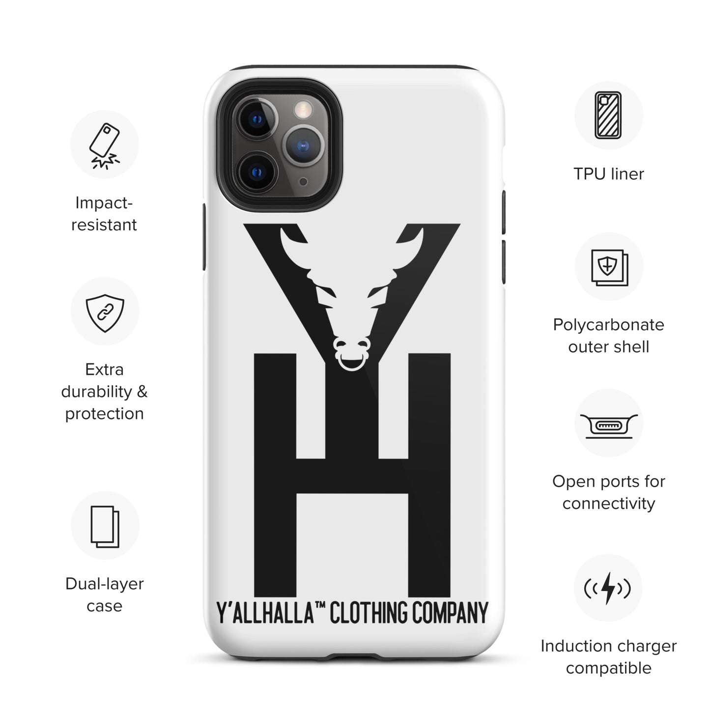 Y'allhalla Cattle IPhone case