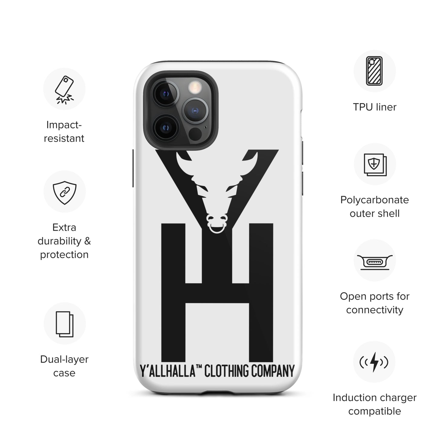 Y'allhalla Cattle IPhone case