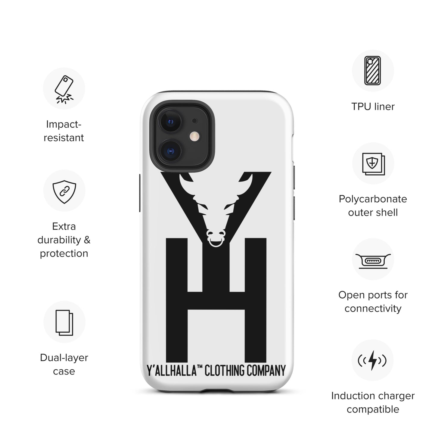 Y'allhalla Cattle IPhone case