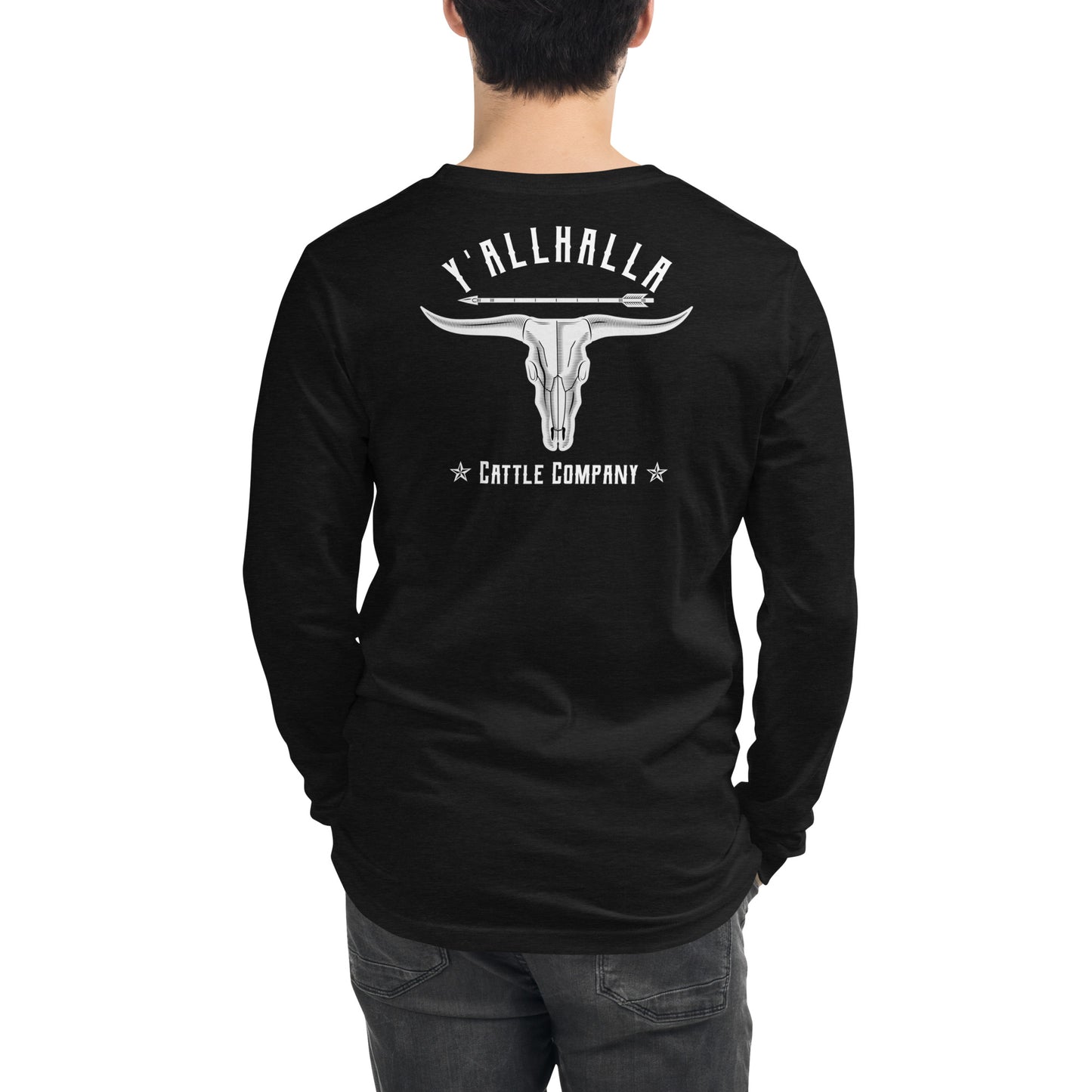 Y'allhalla Cattle Long Sleeve Tee