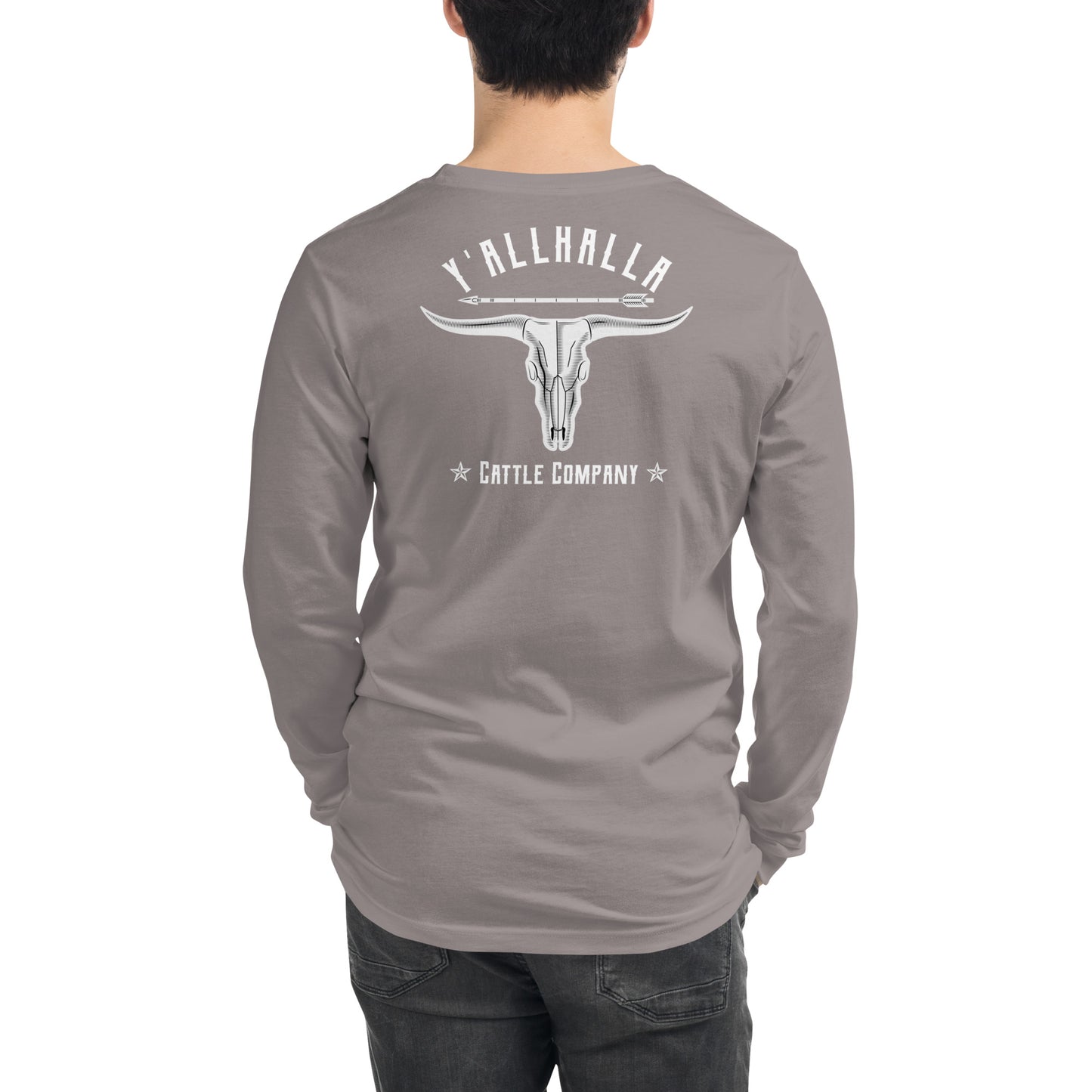 Y'allhalla Cattle Long Sleeve Tee