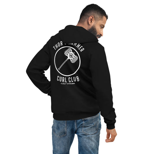 Thor's hammer curl club hoodie