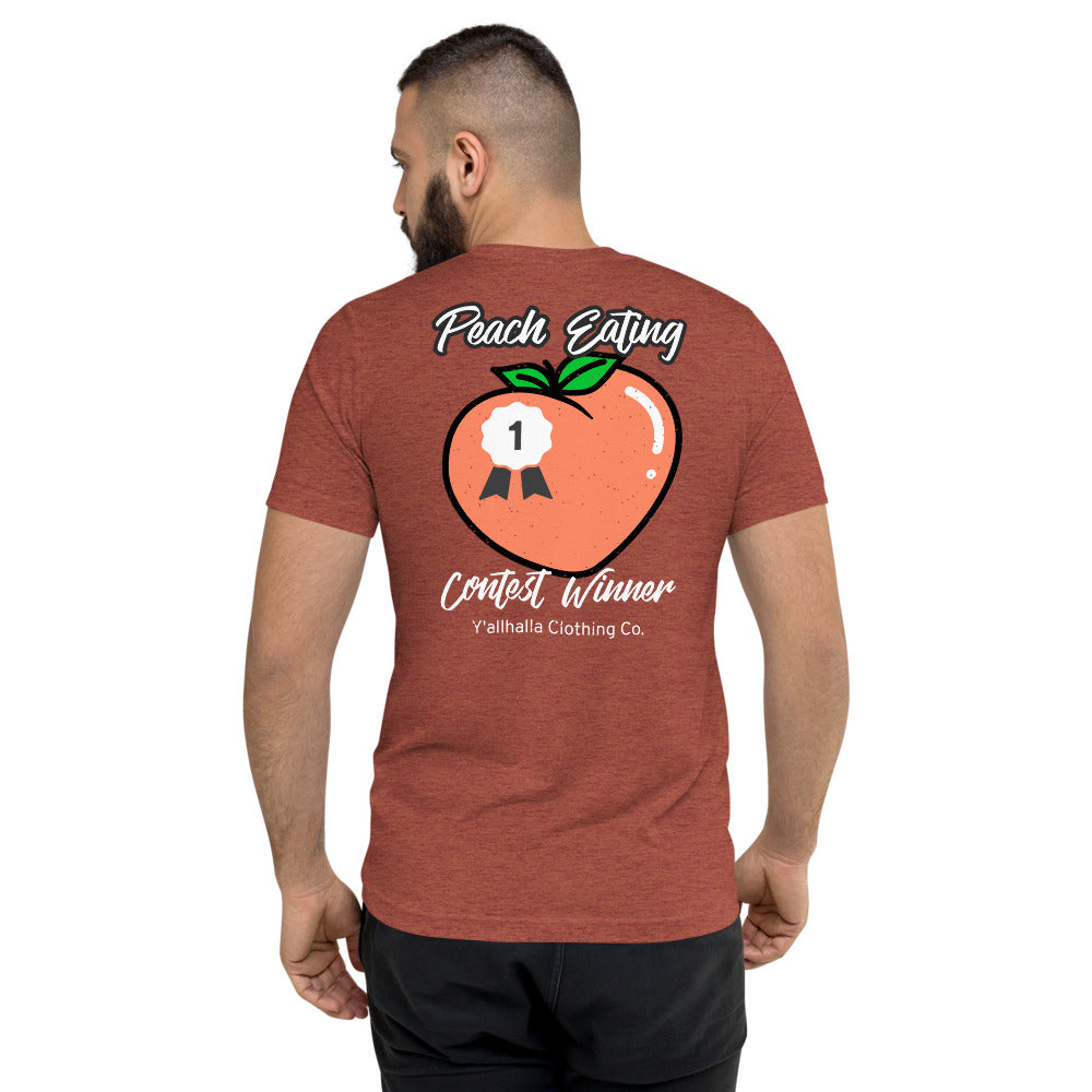 Peach eating t-shirt