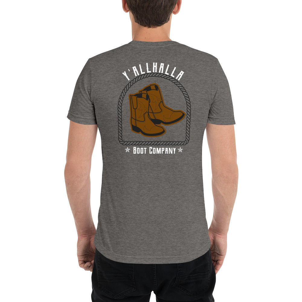 Y'allhalla Boot Co. t-shirt