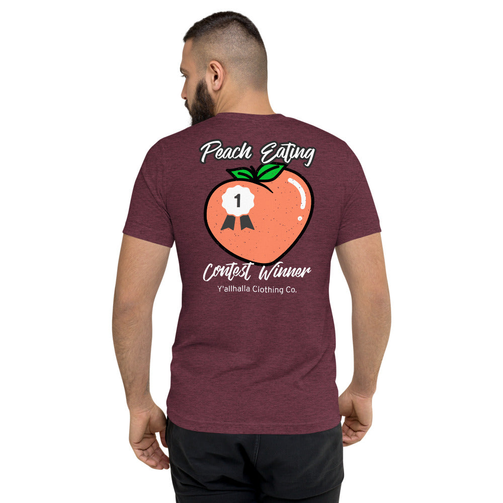 Peach eating t-shirt