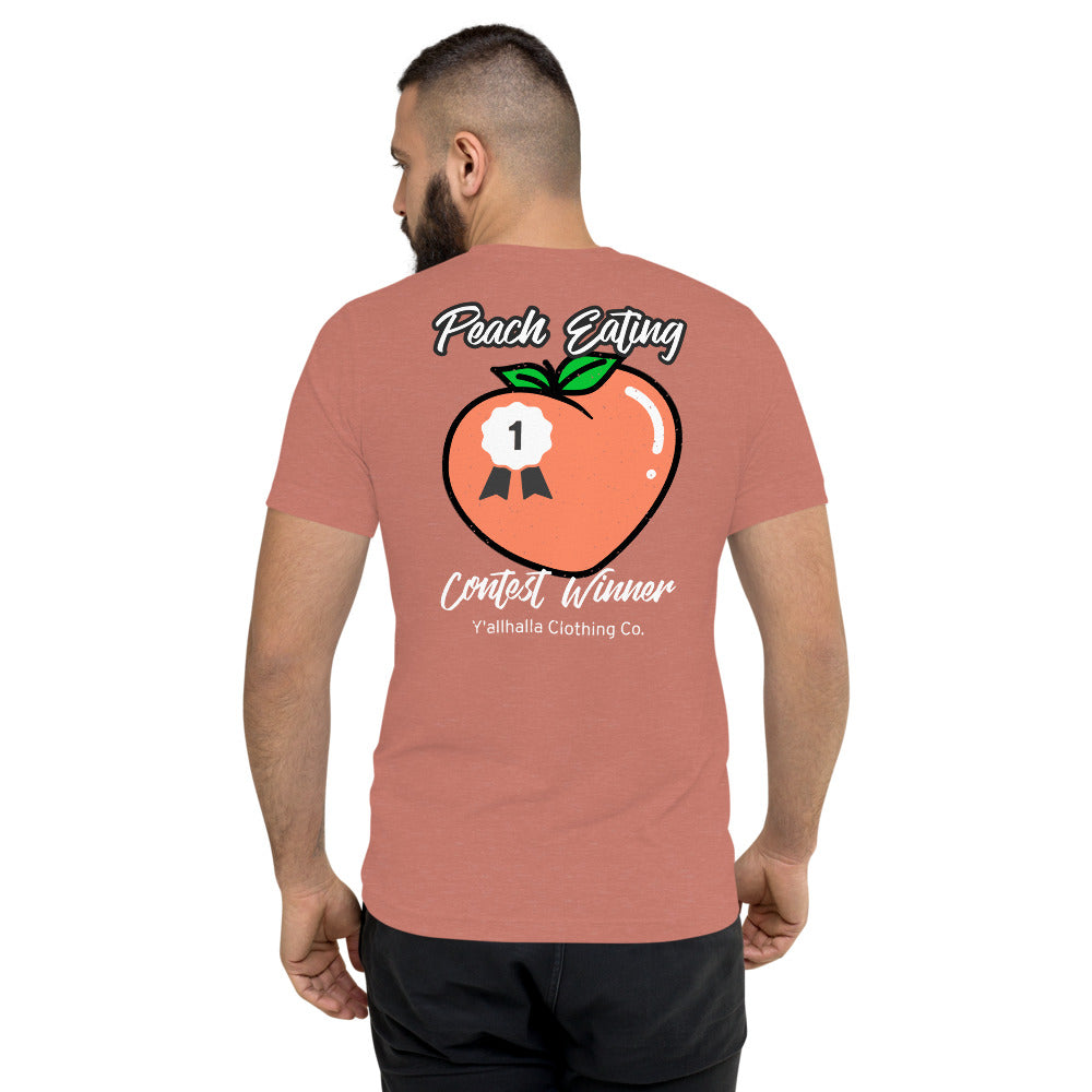 Peach eating t-shirt