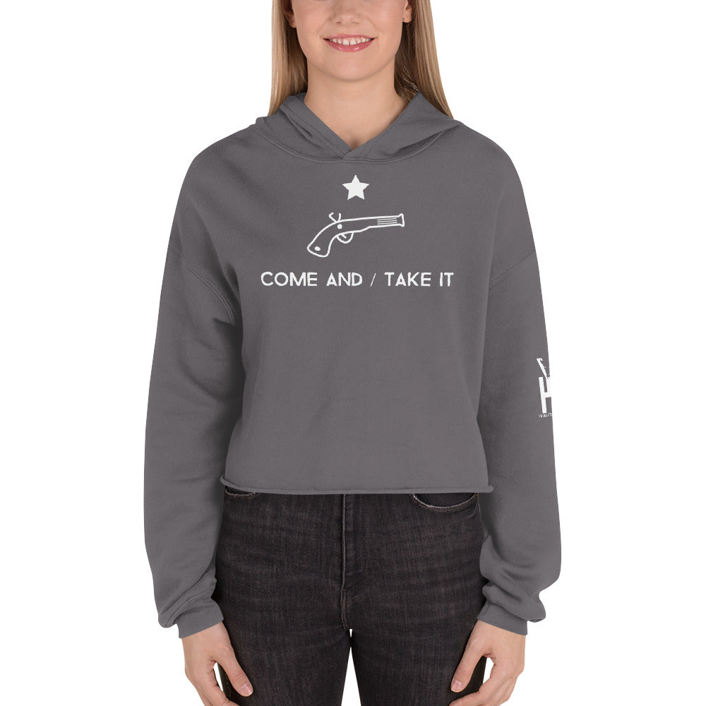 Pronouns Crop Hoodie