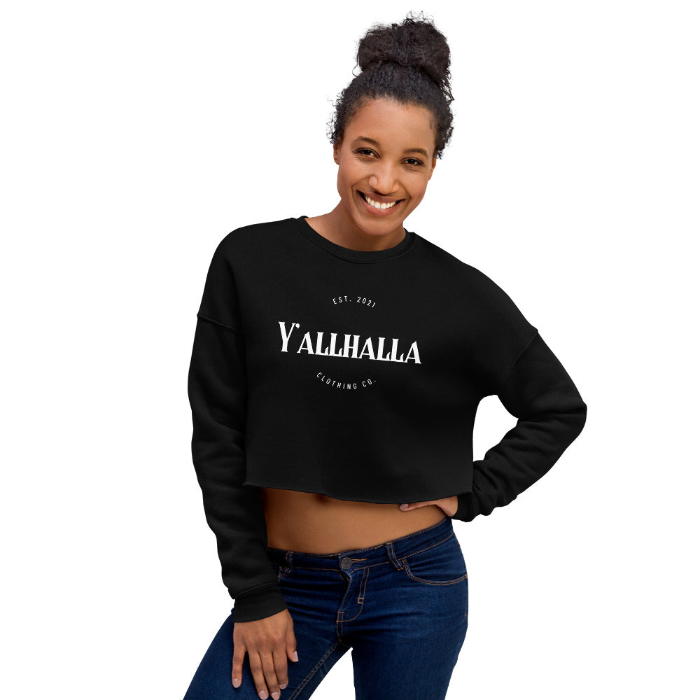 Y'allhalla Crop Sweatshirt