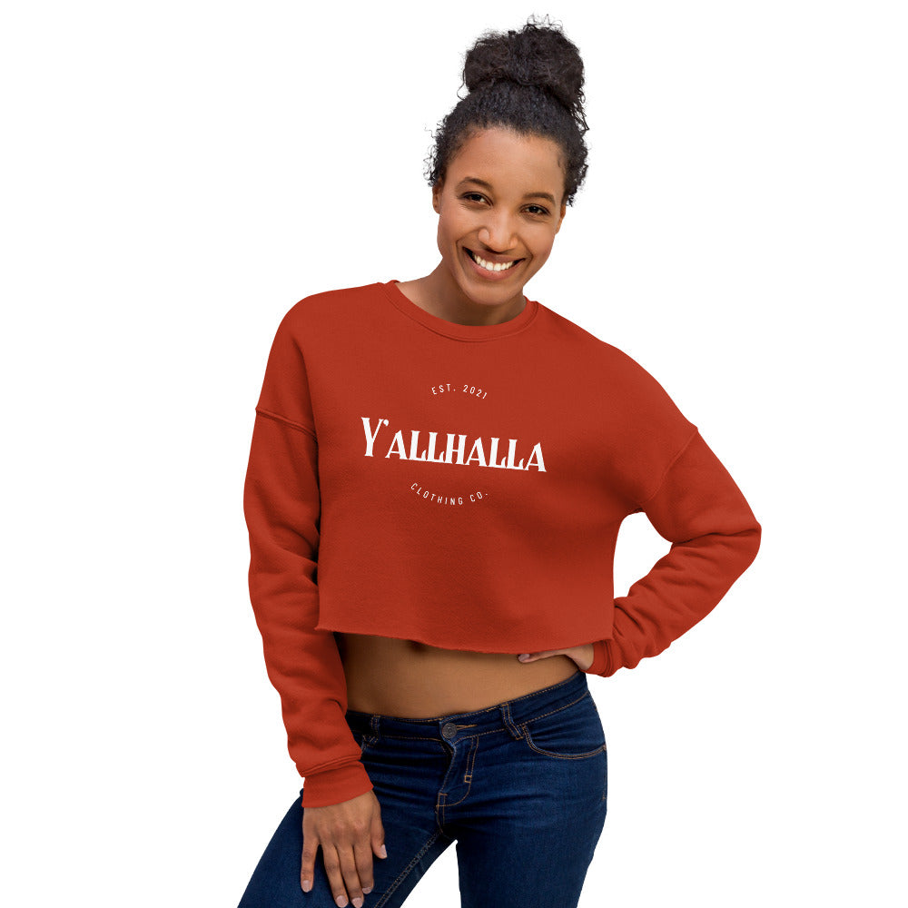 Y'allhalla Crop Sweatshirt